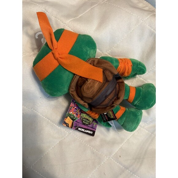 New Teenage Mutant Ninja Turtles Michelangelo Plush Toy 8 Inch - Picture 2 of 2